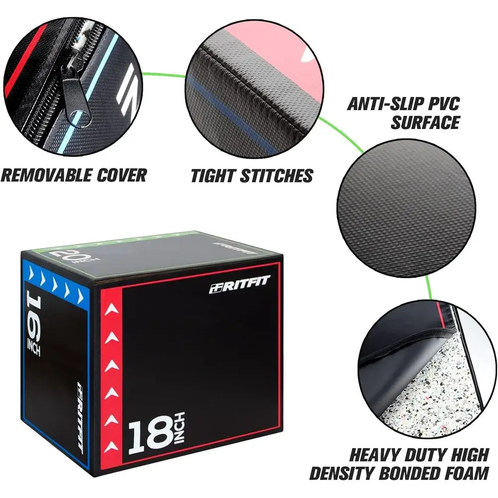 Set Kotak Plyometric 3-in-1 -  - Home Gym Jump Box ulasan dan harga
