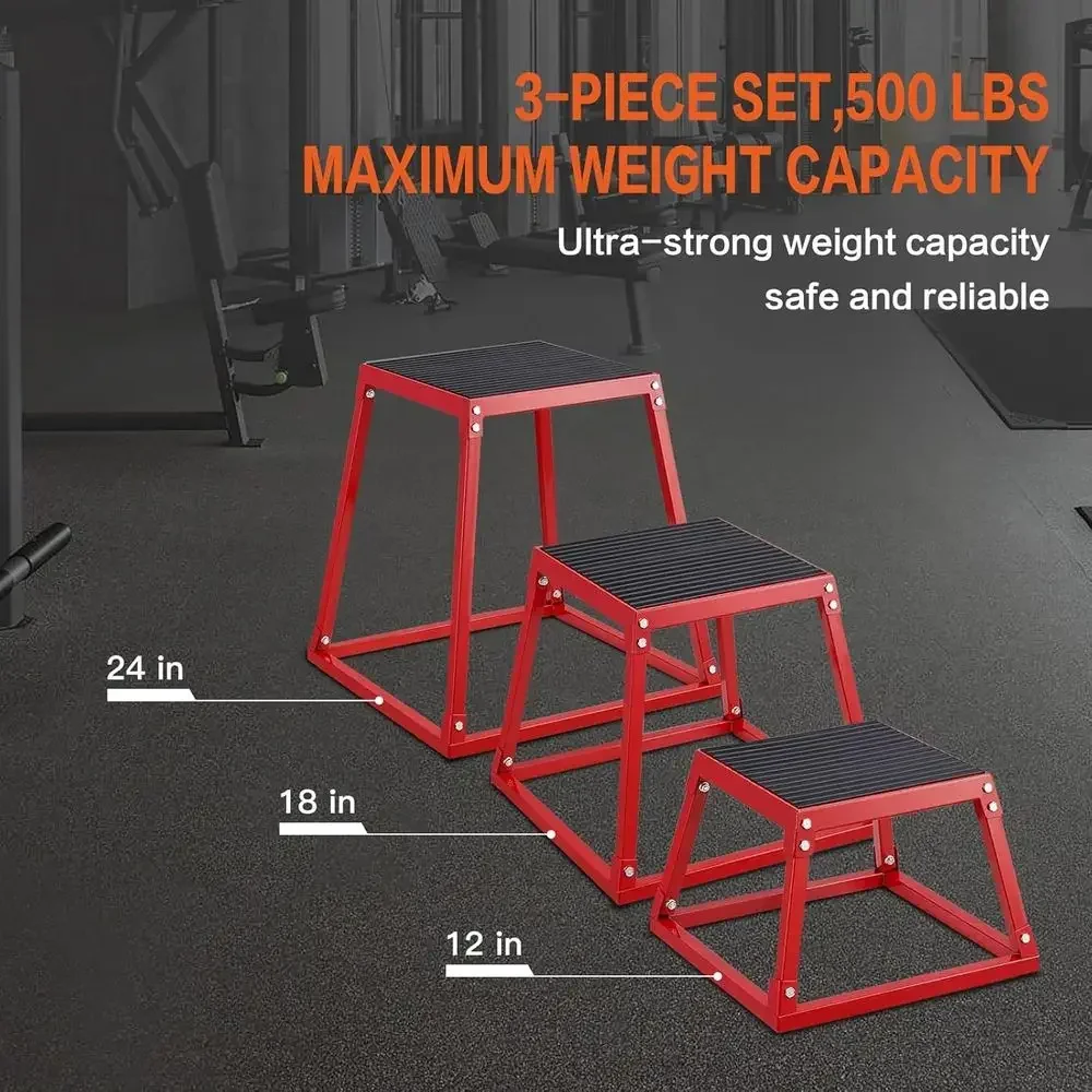 Set 3 Kotak Lompat Plyometric: - Home Gym Jump Box ulasan dan harga