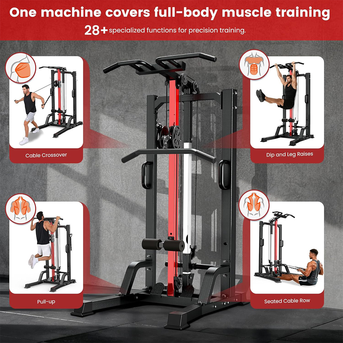Mesin Gym Rumah Pooboo - Siste - All In One Gym Home Equipment ulasan dan harga
