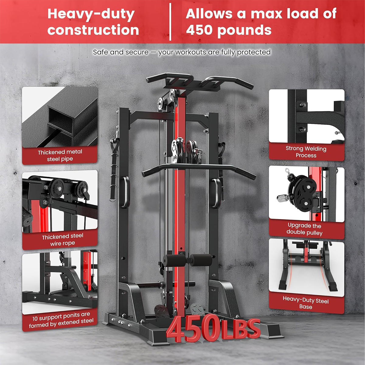 Mesin Gym Rumah Pooboo - Siste - All In One Gym Home Equipment ulasan dan harga