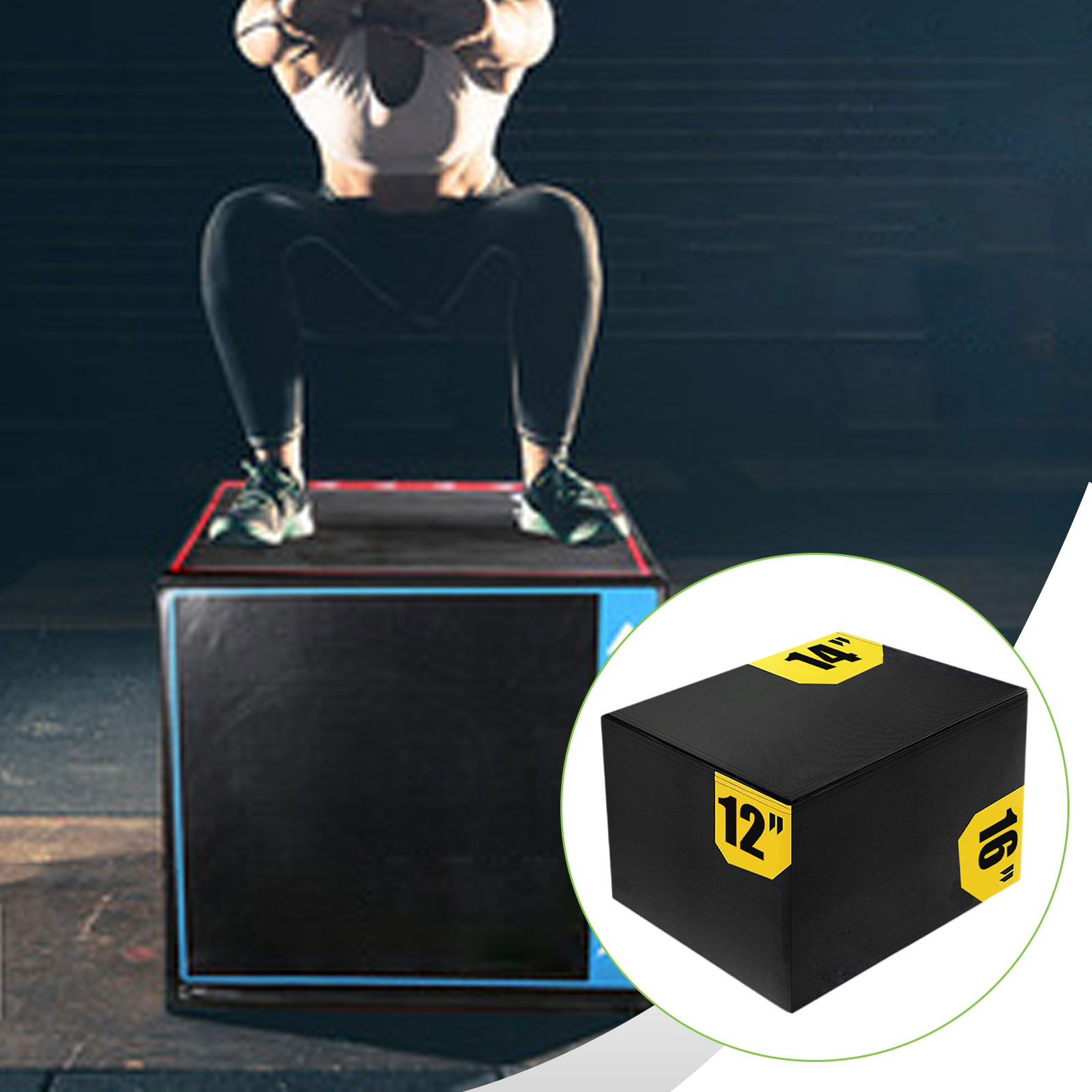 Kotak Lompat Plyometric 3 in 1 - Home Gym Jump Box ulasan dan harga