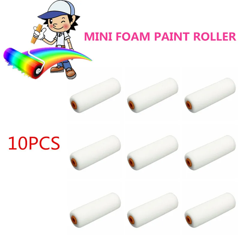 10 buah 100mm Mini putih tahan - Foam Roller High Density ulasan dan harga